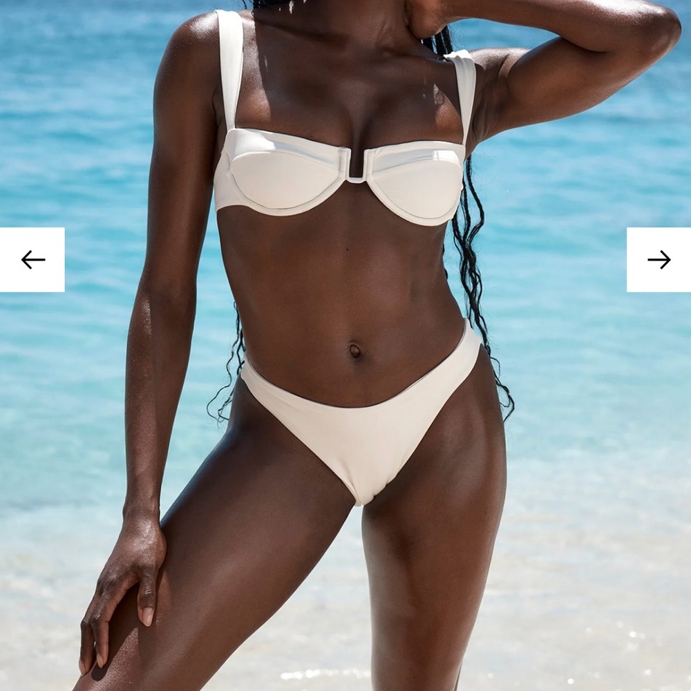 Monday Swimwear Cream Balconette Bikini Top